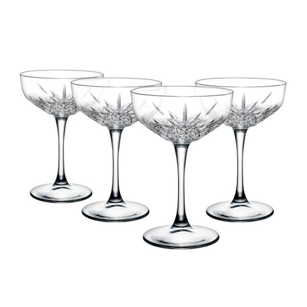 Set de 4 Copas Vidrio Champagne Timeless 250cc Pasabahce