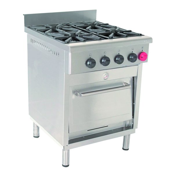 Cocina Industrial Maigas 4 Platos con Horno