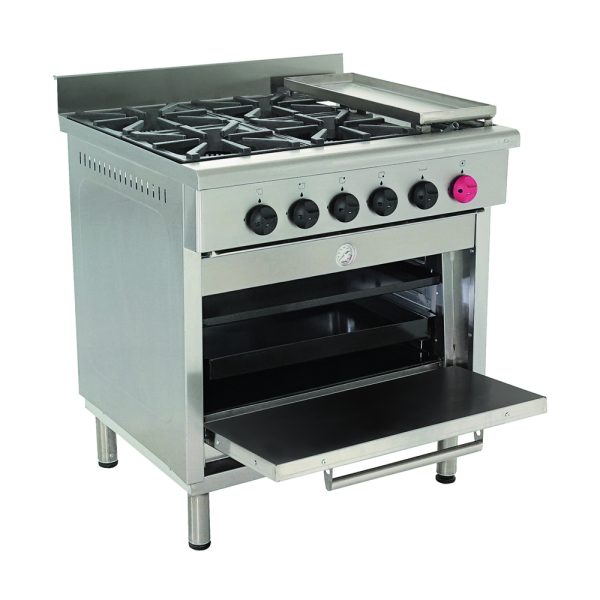Cocina 4 Platos 1 Horno y Plancha Churrasquera - Imagen 2
