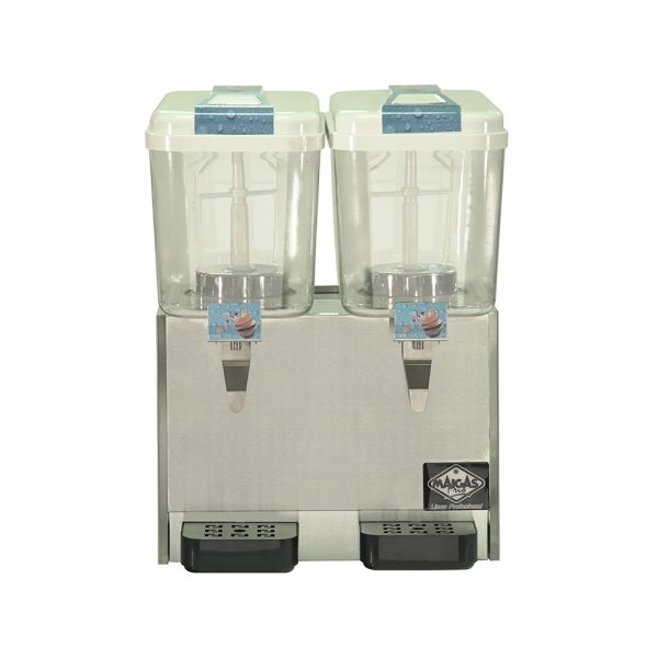 Dispensador de jugos 2 depósitos 18 litros