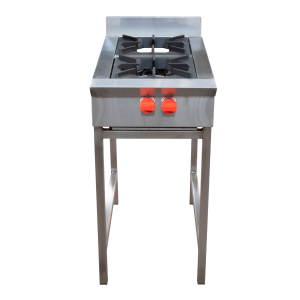 Anafe ticgas 2 platos acero inoxidable