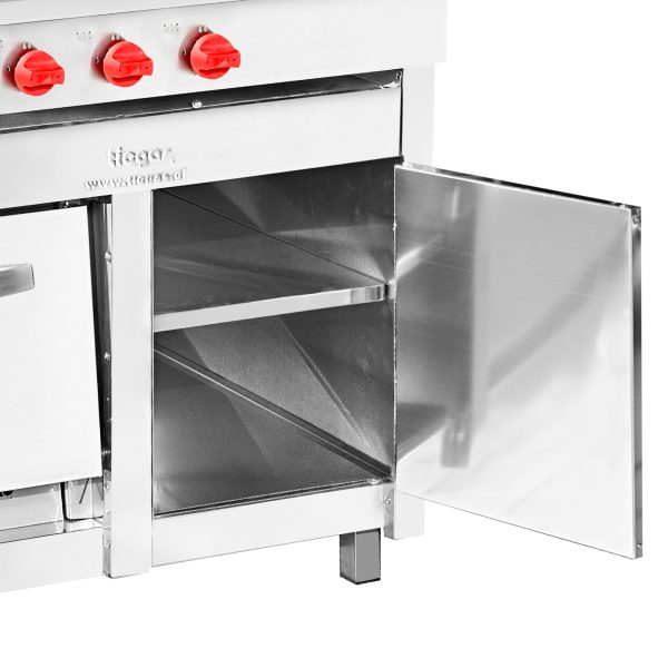Cocina Industrial 6 Platos con Horno 58x65 - Imagen 3