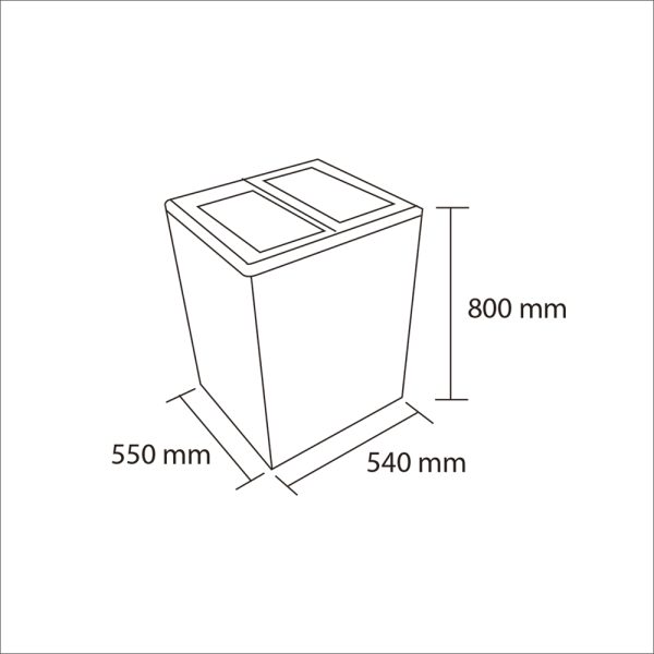 Congelador Dual Tapa de Vidrio 100Lts SD100 - Imagen 3