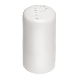 Pimentero Recto de Porcelana Blanco 8 cm.