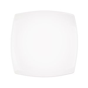Plato de Porcelana Cuadrado Blanco 24 cm.