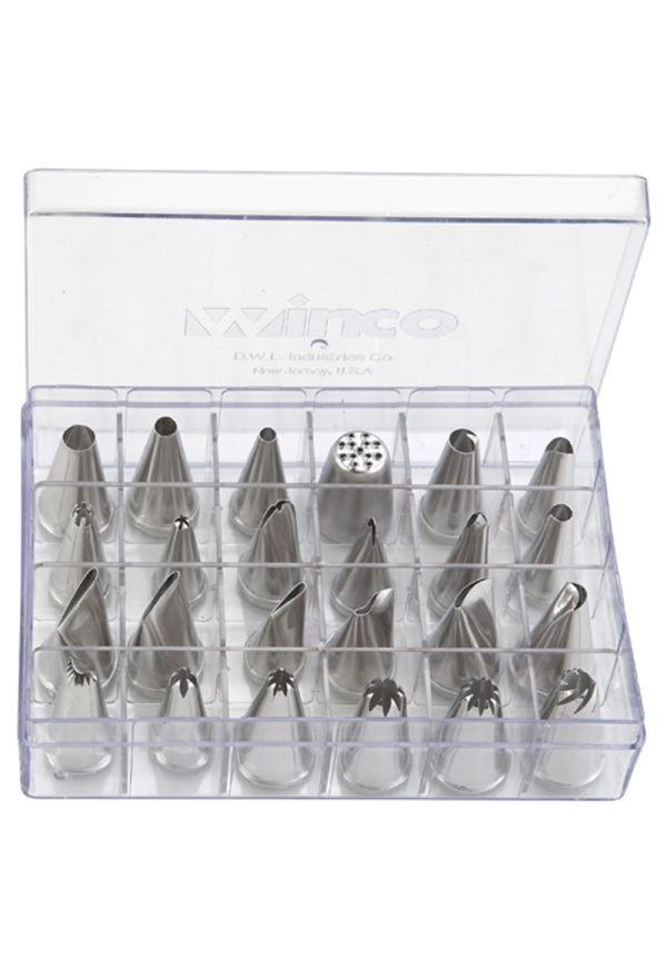 Set de 24 Boquillas para Decorar de Acero - Winco