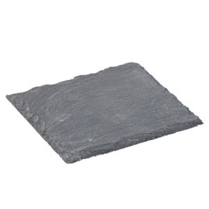 Set de Platos Cuadrados de Piedra Pizarra Utopia