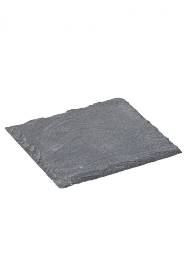 Set de Platos Cuadrados de Piedra Pizarra Utopia