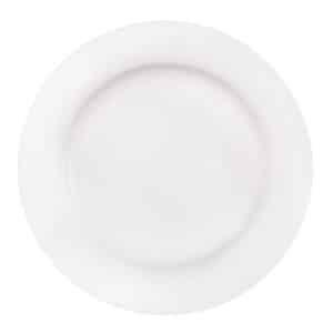 Plato Redondo De Porcelana Blanco 28cm