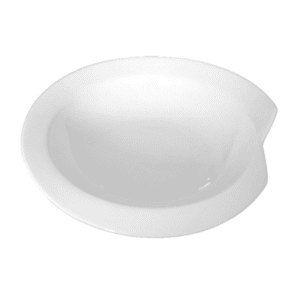 Bowl Borde Curvo De Porcelana Blanco 24cm
