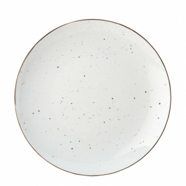 Plato Porcelana Rústico Blanco 20.5 cm