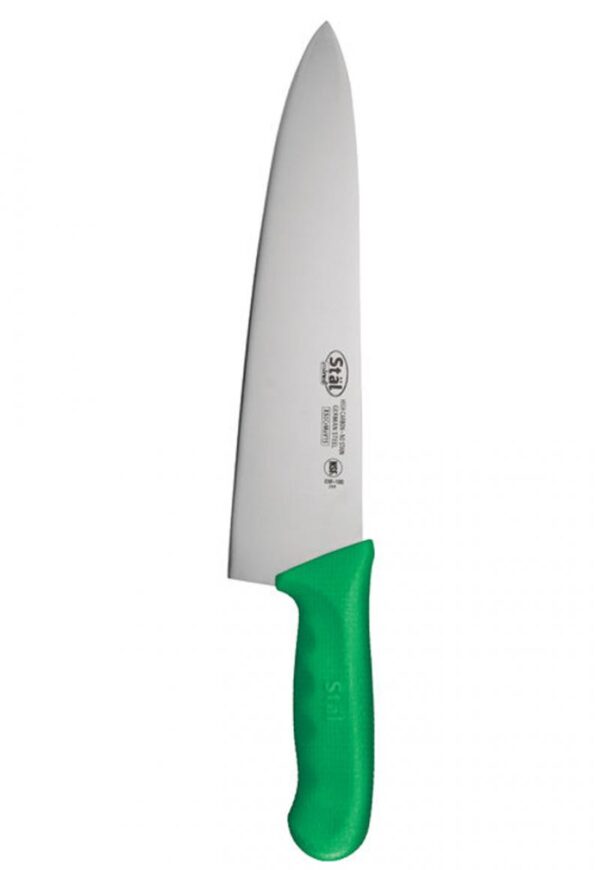 Cuchillo Medio Golpe Verde 25 Cm Winco