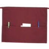 Mandil Corto Color Burdeo con 3 Bolsillos 55x30 cm Winco