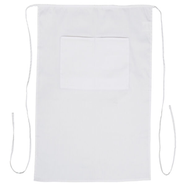 Mandil Largo Color Blanco con Bolsillo 78x74 cm Winco