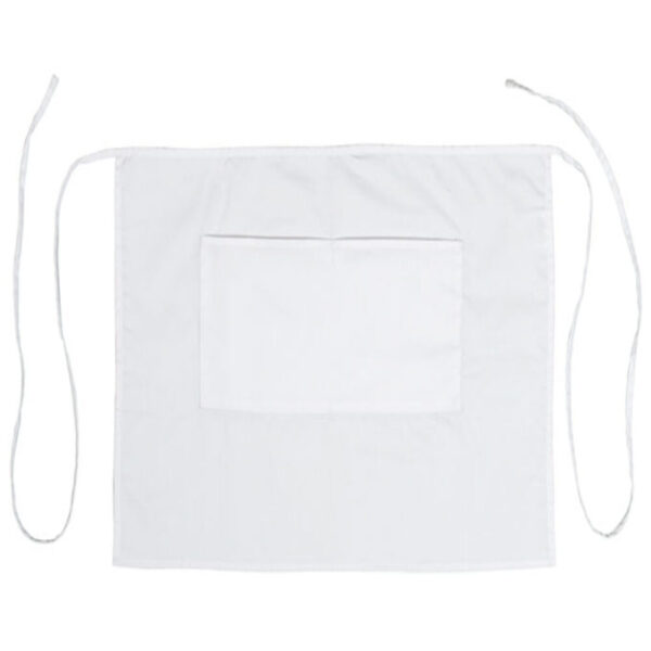 Mandil Color Blanco con Bolsillo 48x71 cm Winco