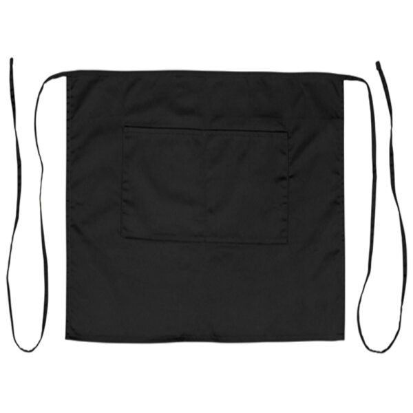 Mandil Color Negro con Bolsillo 48x71 cm Winco