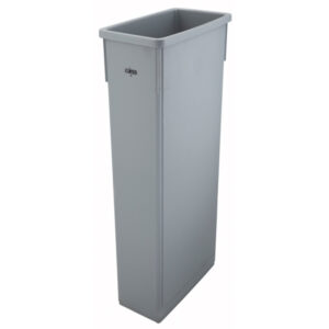 Basurero Plástico Gris 87 Lts Winco