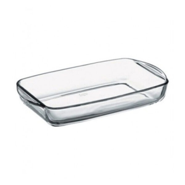 Asadera de Vidrio Rectangular 30x20x7cm Pasabahce