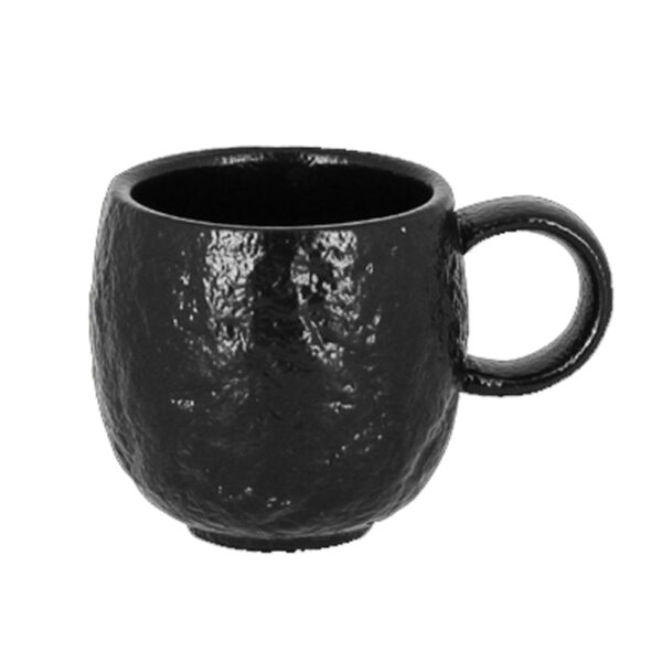 Set de 6 Tazas de Porcelana Negra 90cc Rock RAK