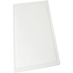 Tabla de Cortar Ranurada Blanca 38x50x1,3 cm Winco