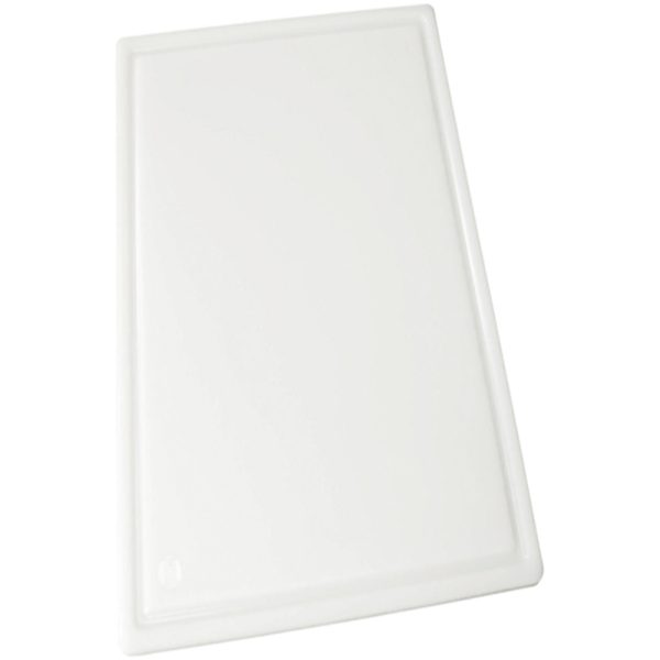 Tabla de Cortar Ranurada Blanca 38x50x1,3 cm Winco