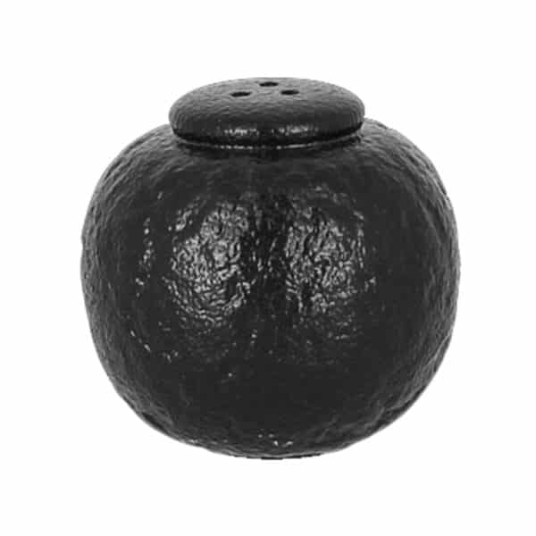 Set de Saleros de Porcelana Negro Rock