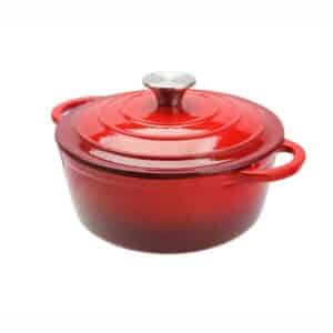 Cacerola de Hierro con Tapa Roja 28cm Sunnex