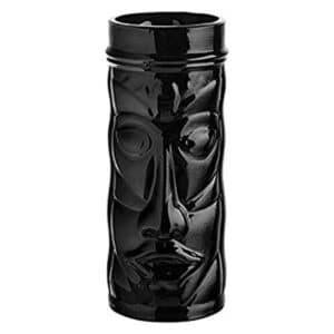 Vaso Vidrio Alto Tahití Negro 450cc