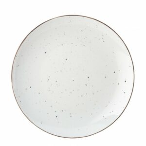 Plato Porcelana Rústico Blanco 25cm