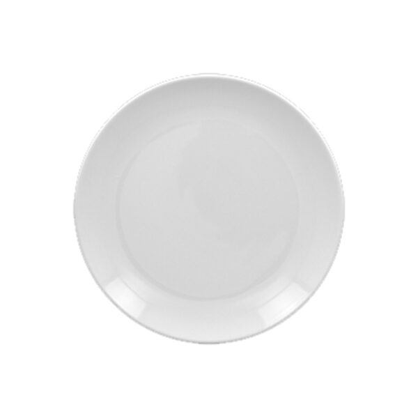 Set de 24 Platos Redondos Porcelana Blanca 24 cm Orion RAK