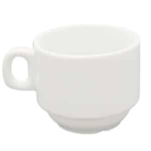 Set de 24 Tazas de Café de Porcelana Blancas 100cc