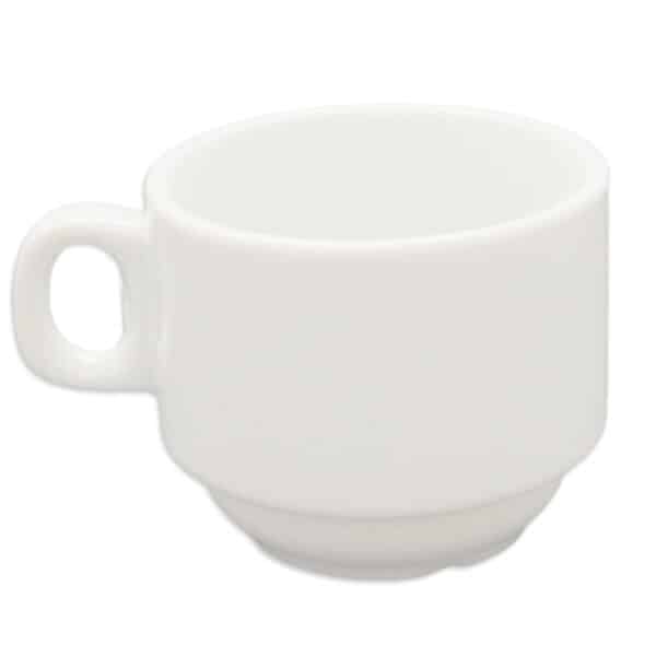 Set de 24 Tazas de Café de Porcelana Blancas 100cc