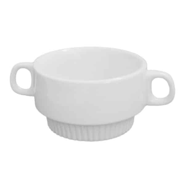 Taza Consomé de Porcelana Blanco