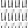 Pack 12 vasos vidrio templado Casablanca 365 cc para restaurantes