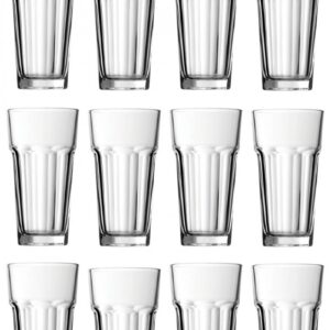 Pack 12 Vasos Vidrio Templado Casablanca 365cc Pasabahce
