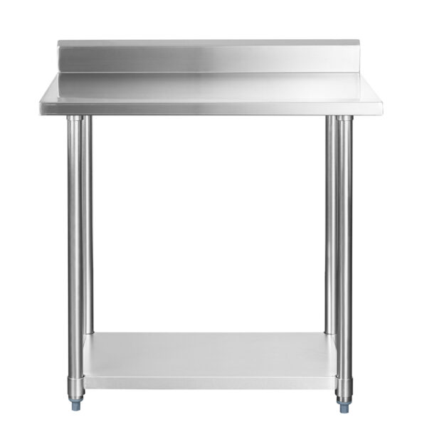 Mesón mural acero inoxidable 90cm – vista frontal - horecastore