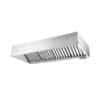 Campana mural de acero inoxidable AISI 201 1000x930x350 para cocina industrial Horeca