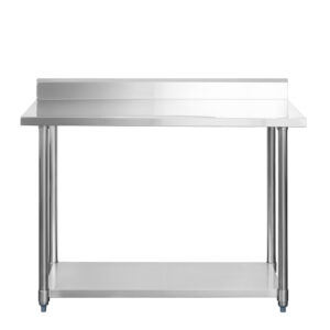 Mesón mural acero inoxidable 120x60x85 ideal para cocina profesional Horeca