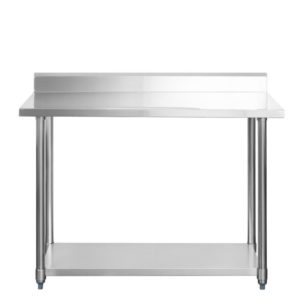 Mesón mural acero inoxidable 120x60x85 ideal para cocina profesional Horeca